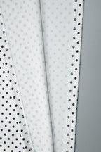 Retro style halter maxi dress with polka dots, patchwork, and ruching