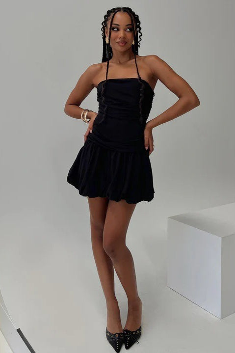 Sin Tirantes Ajustado Vestido Mini de Fiesta