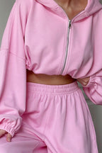 Loose-fit hoodie and sweatpants set