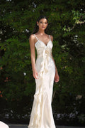 Slim Fit Floral Satin Boho Dress