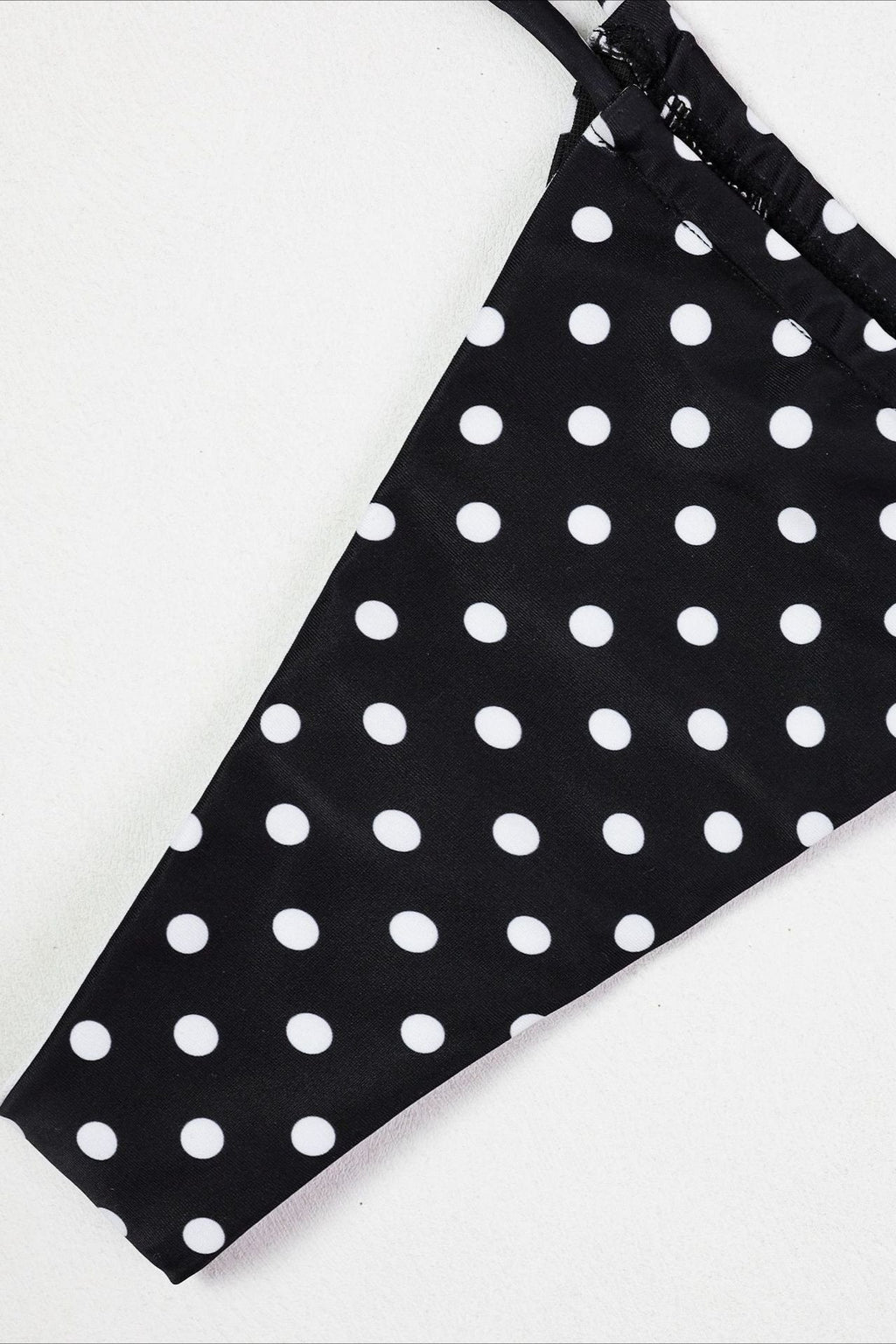 Bandeau Polka Dot Skirt Three Piece Swim Set