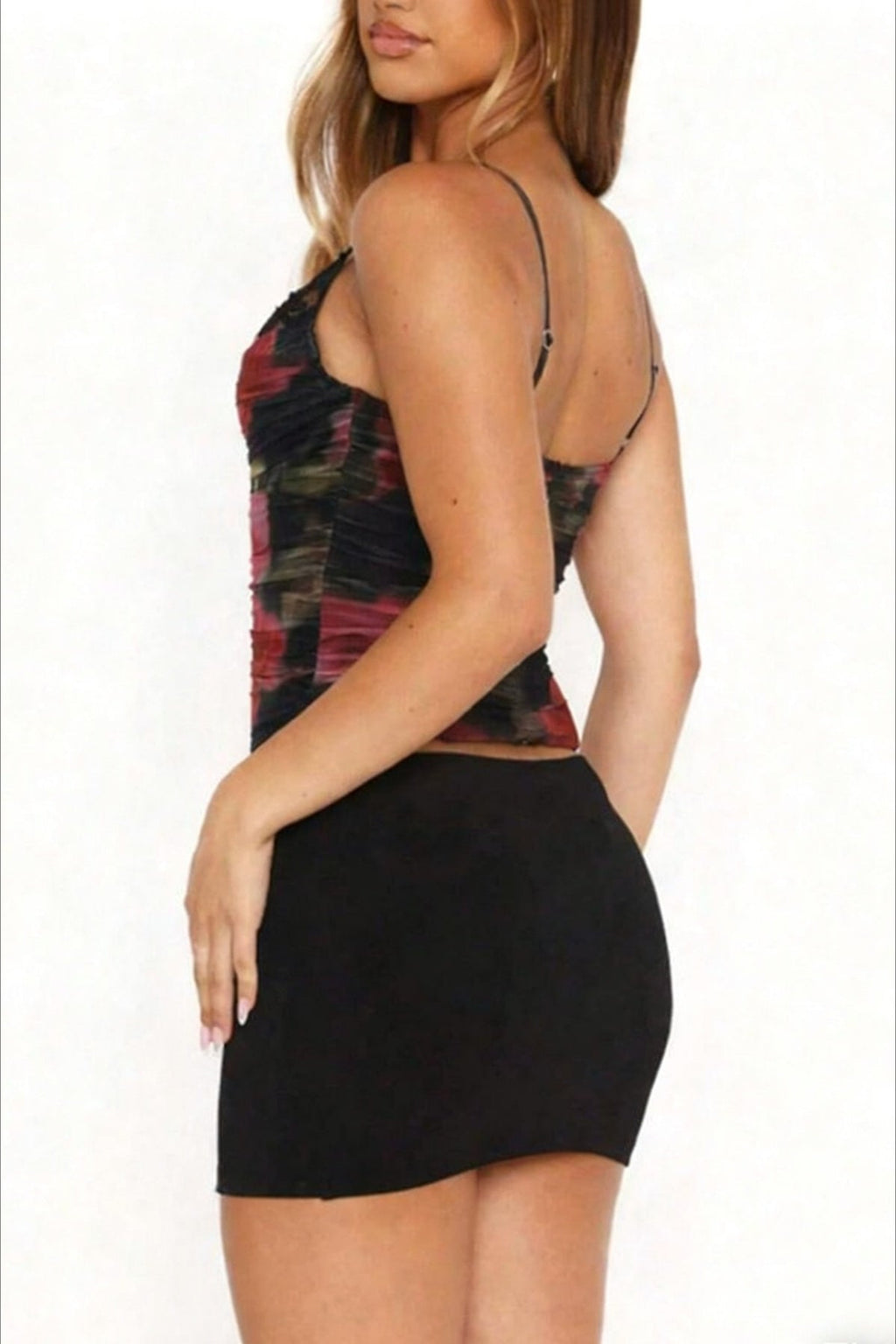 Printed Lace Patchwork Sexy Cami