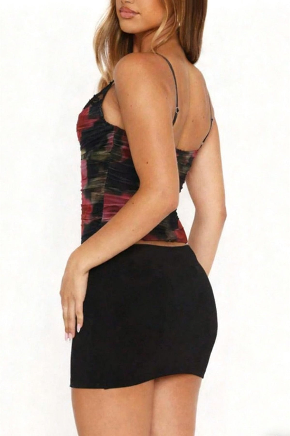 Printed Lace Patchwork Sexy Cami
