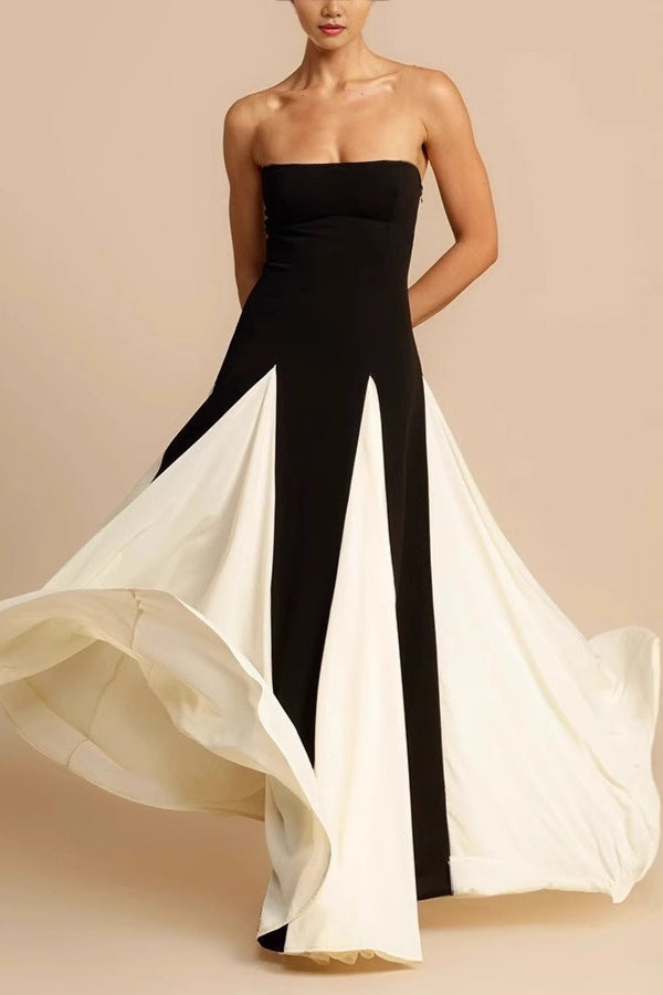 Malla Patchwork Vendaje Vestido de Fiesta