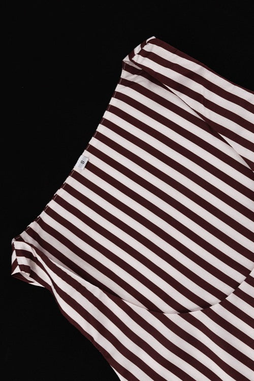 Office Striped Tank Top Wide Leg High Rise Pants Set
