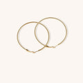 Oversize Acero de Titanio Aretes de Aro