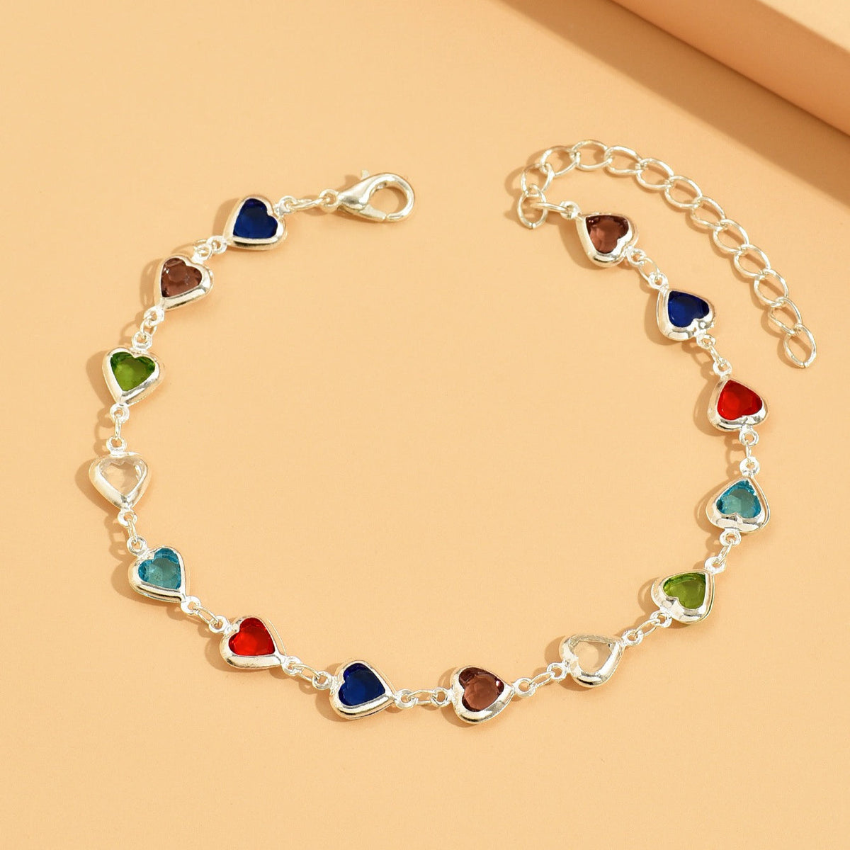 Corazón Diseño De Lujo Pulsera de Cadena