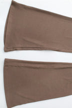Sexy Spaghetti Strap Crop Top and Low-Waist Bootcut Pants Set