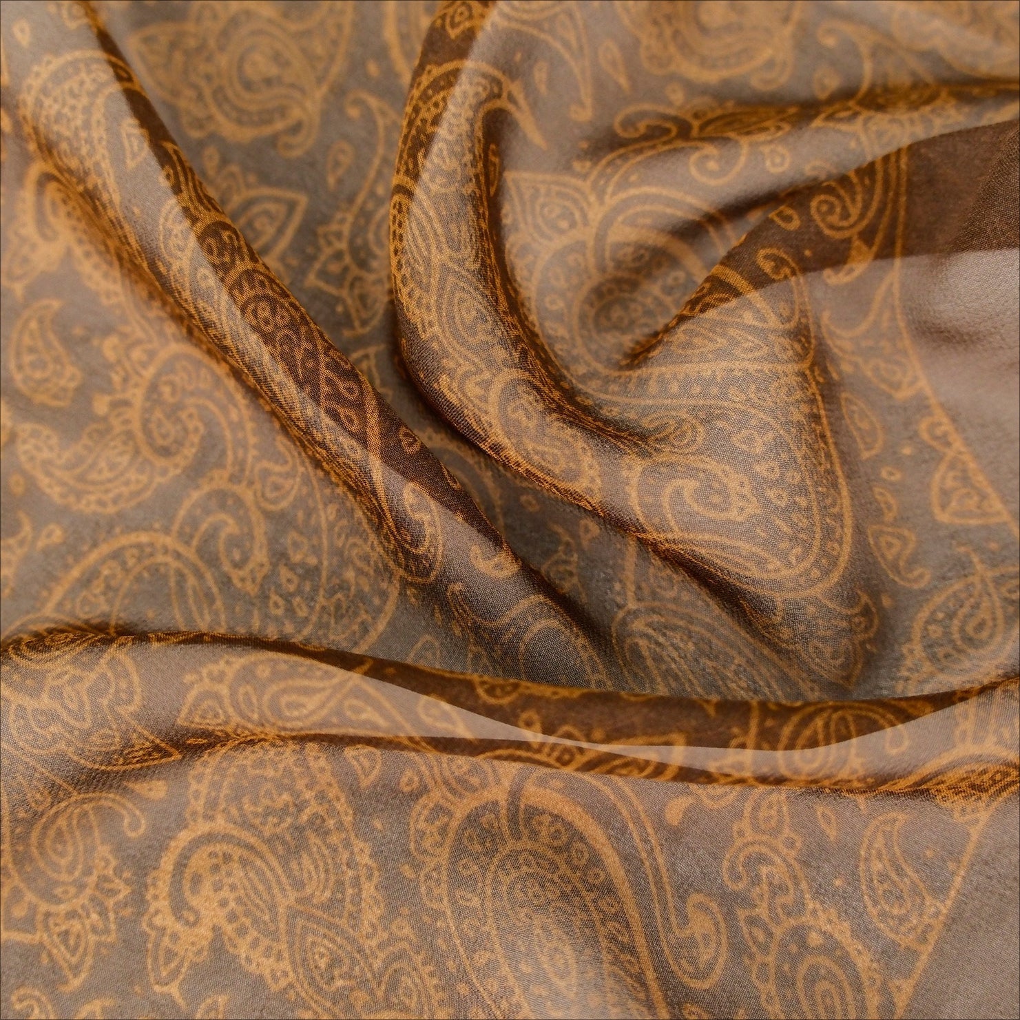 Vintage Paisley Long Lightweight Sun Protection Scarf