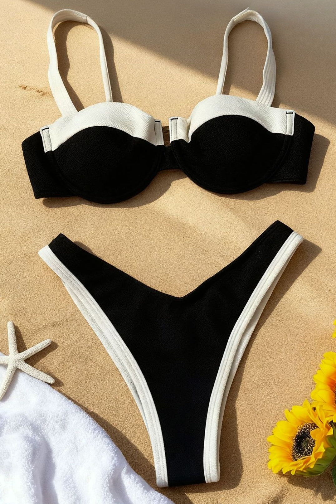 Patchwork Sexy High Waist Bikini Set
