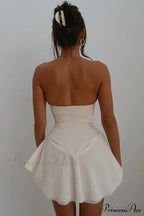 Vestido corto corsé sin tirantes «Jacqueline»