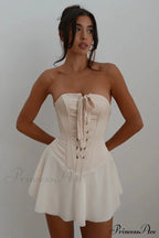 Vestido corto corsé sin tirantes «Jacqueline»