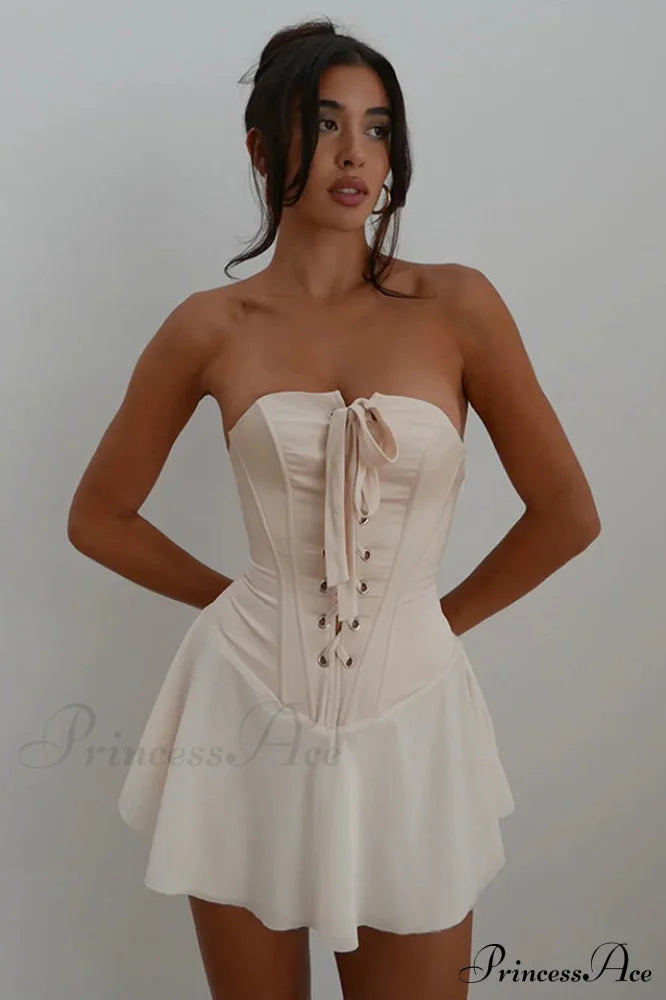 Vestido corto corsé sin tirantes «Jacqueline»
