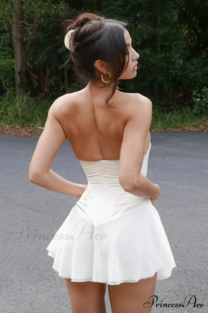 Vestido corto corsé sin tirantes «Jacqueline»