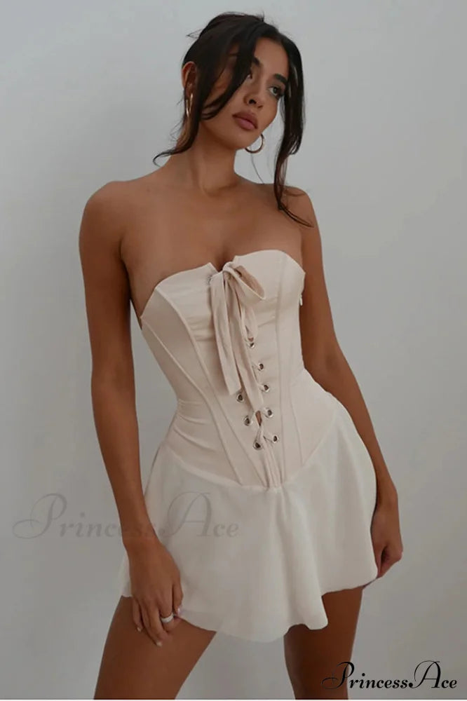 Vestido corto corsé sin tirantes «Jacqueline»