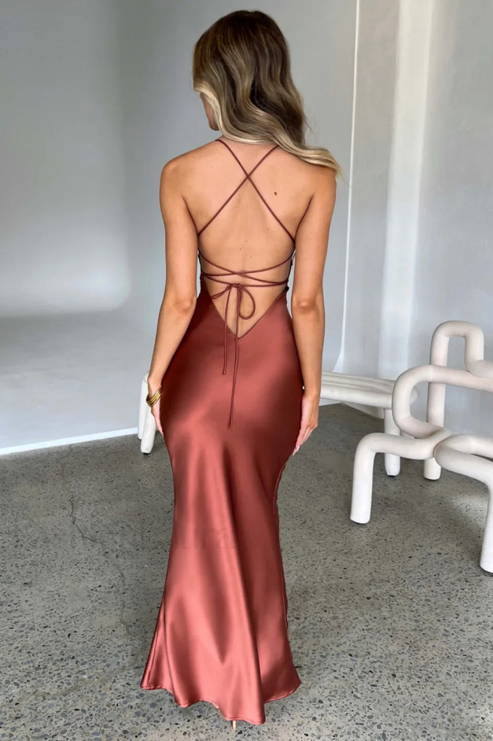 Malika Elegante Vestido Maxi