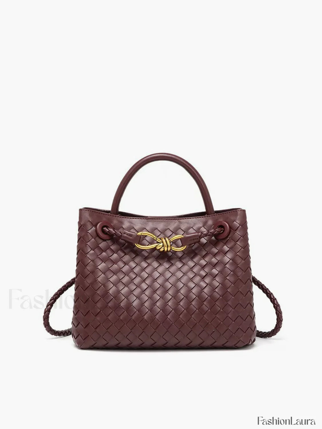 Metal Twist Detail Handle Bag
