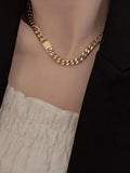 Minimalista Encantador Con Cadena Collar