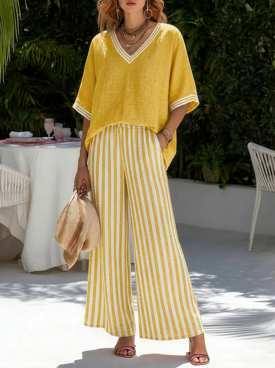 kIKA™ | Set casual in lino e cotone