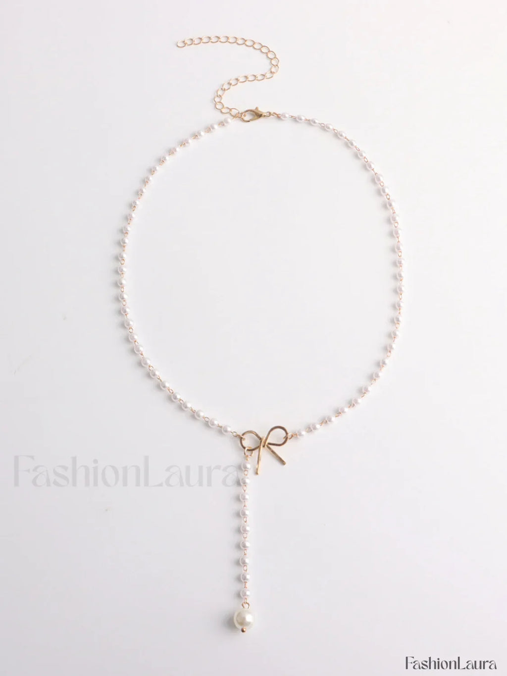 Perla Lazo Knot Collar con Colgante