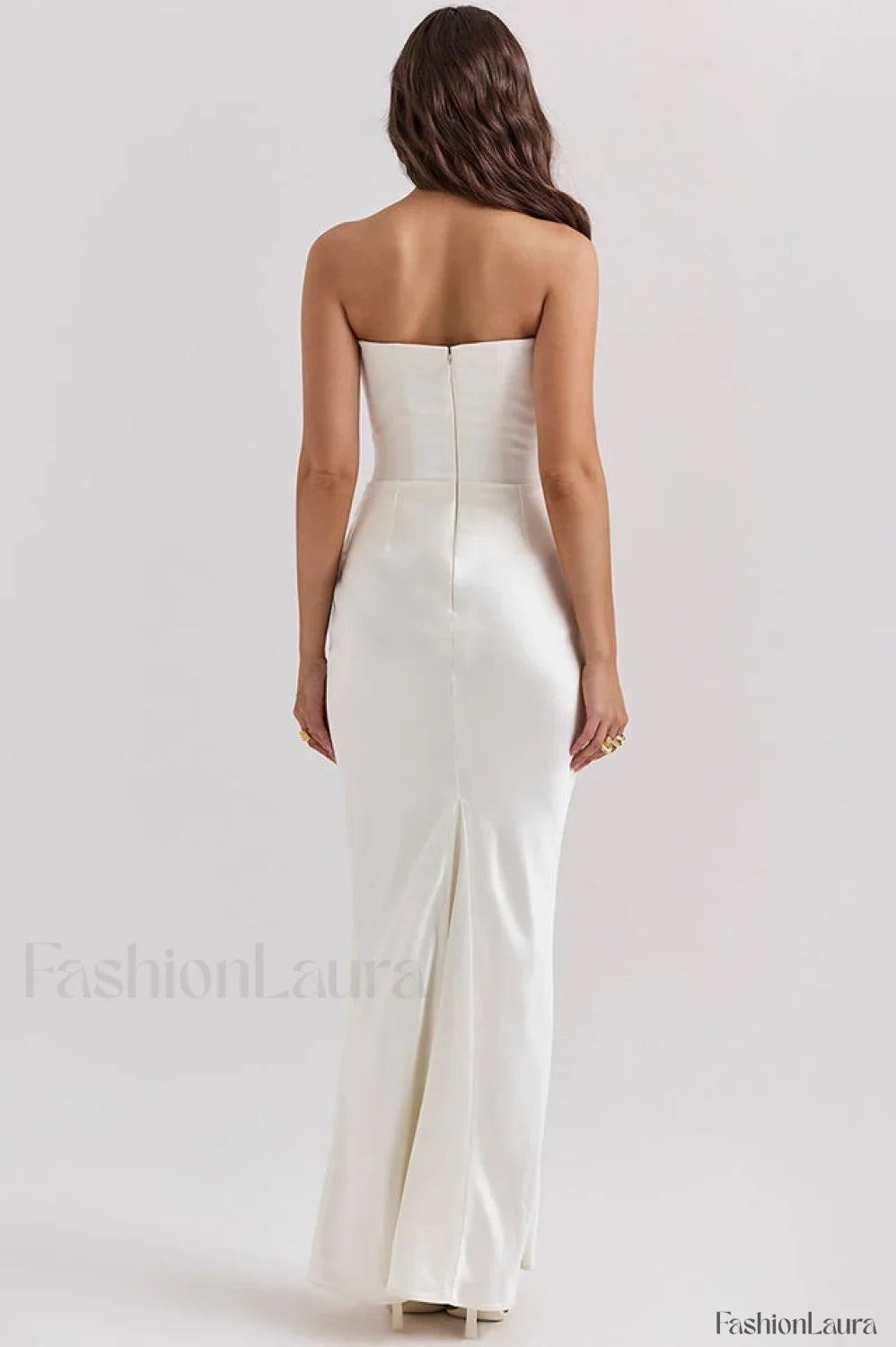 Persephone Hombros Descubiertos con Estilo Bustier Vestido Maxi