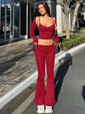 Sexy Camisole Waistcoat Pants Two Piece Set