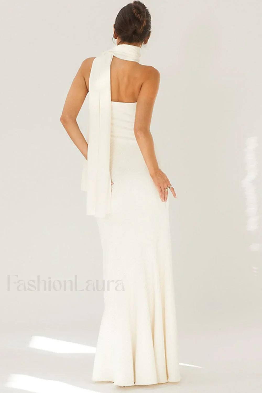 Sexy Sin Tirantes Sirena Vestido Maxi