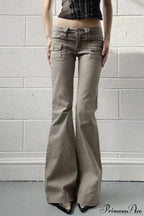 Skinny Low Rise Vintage Bootcut Cargo Pants