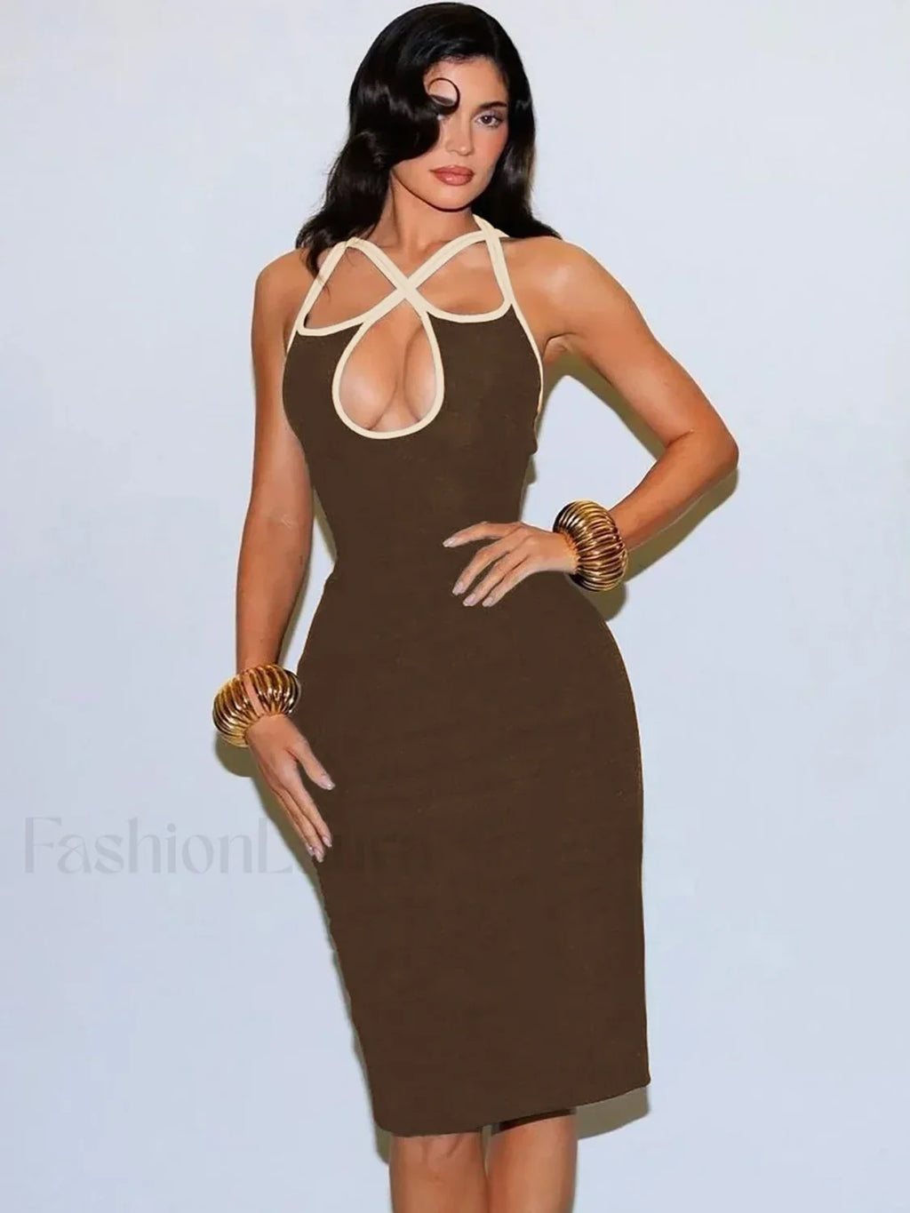 Vestido Midi Cami Sin Mangas