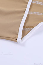Corsé bustier entallado bicolor con espalda descubierta