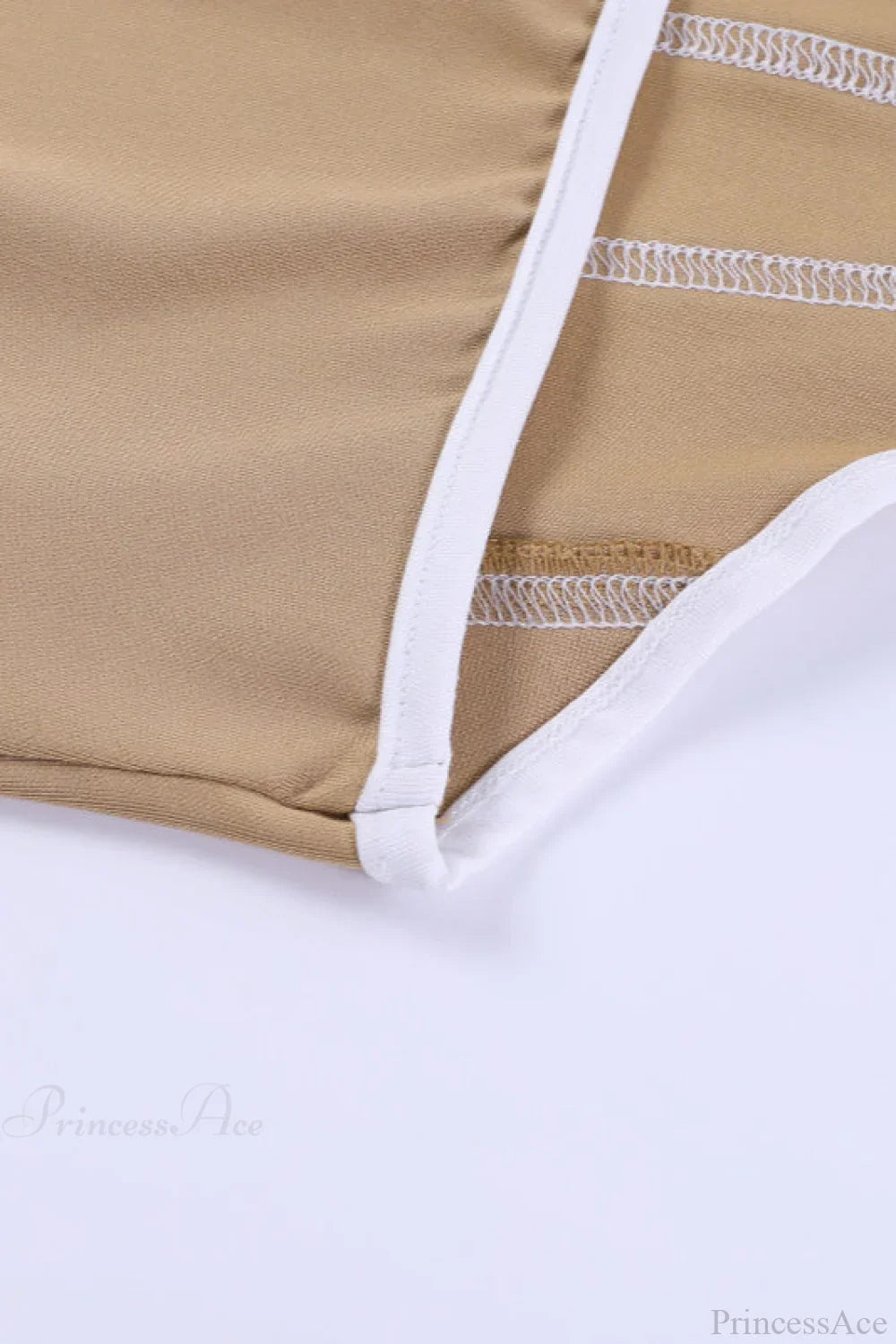 Corsé bustier entallado bicolor con espalda descubierta