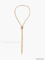 Con Flecos Collar con Colgante