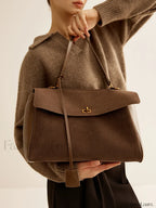 Bolso de Hombro Utilitario de Gran Capacidad con Solapa