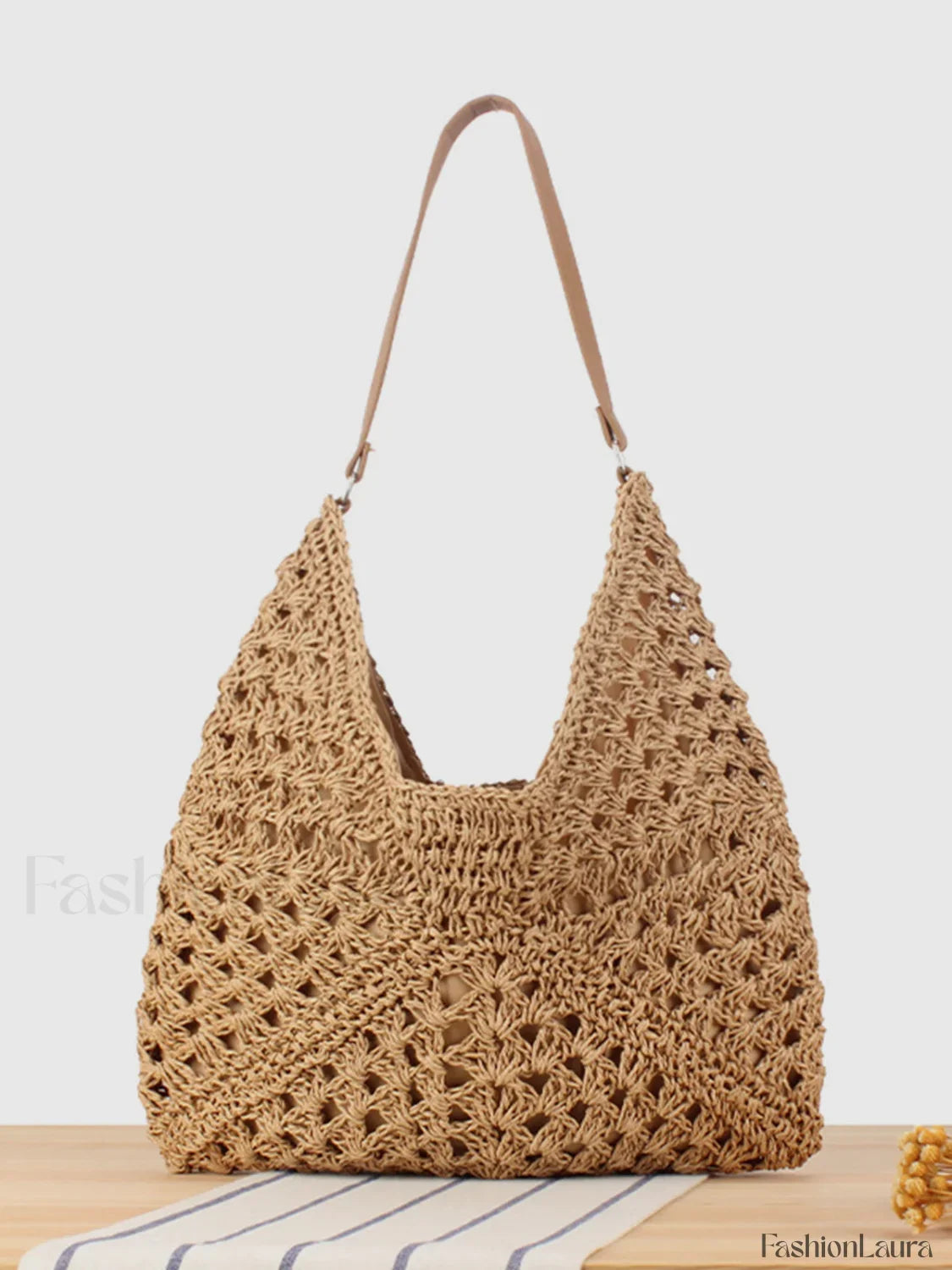 Vintage Crochet Macrame Shoulder Bag